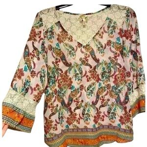 Fig & Flower Women's Boho Feminine Paisley Pretty small